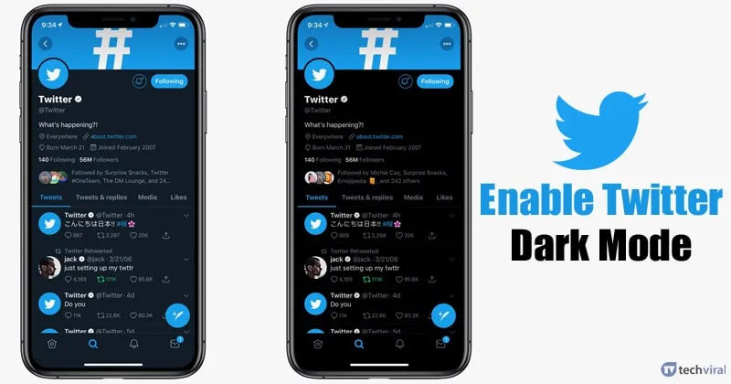 twitter app dark mode — GB news