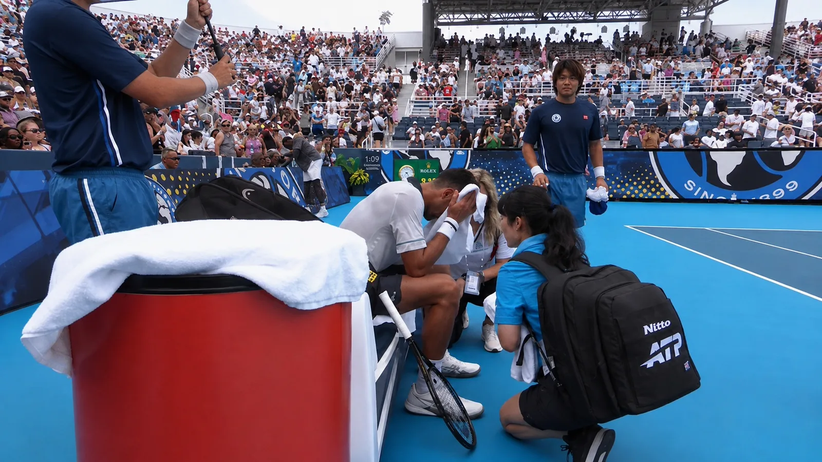 Novak Djokovic suffers in Cincinnati heat as Thiago Agustín Tirante inflicts shock defeat