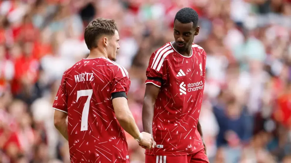Alexander Isak and Florian Wirtz